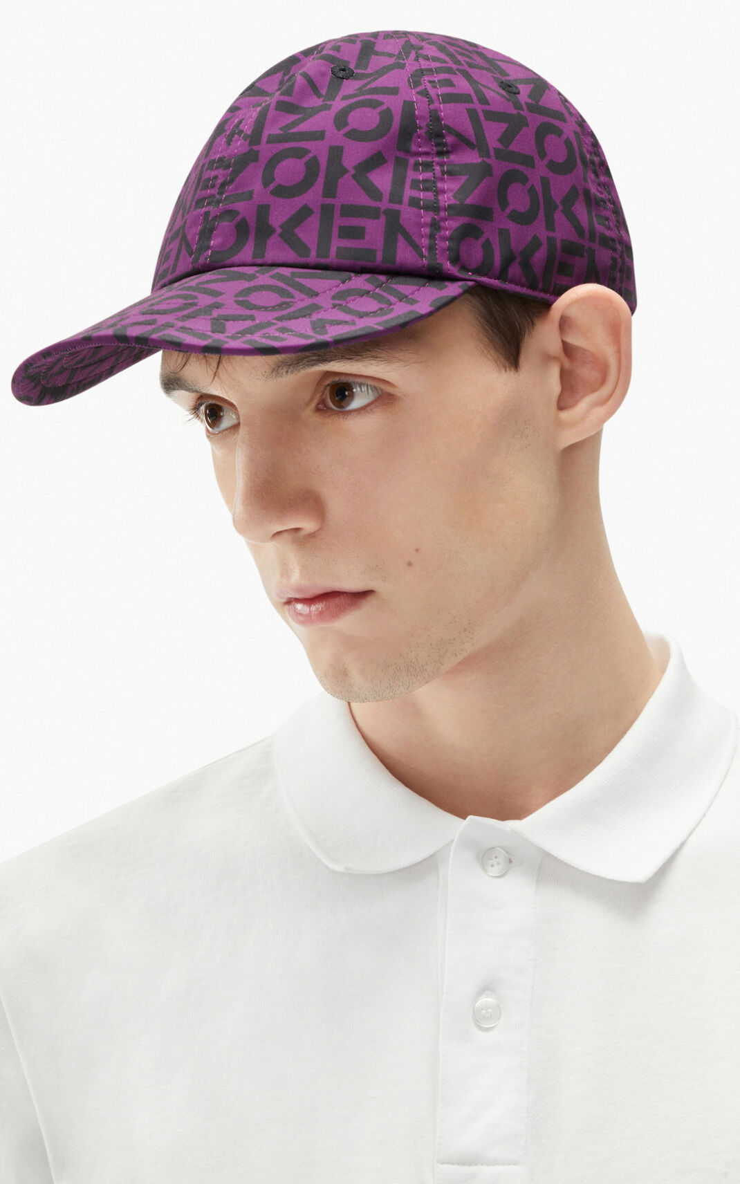 Casquette Kenzo Monogrammed baseball Femme Violette | RAYO-80156